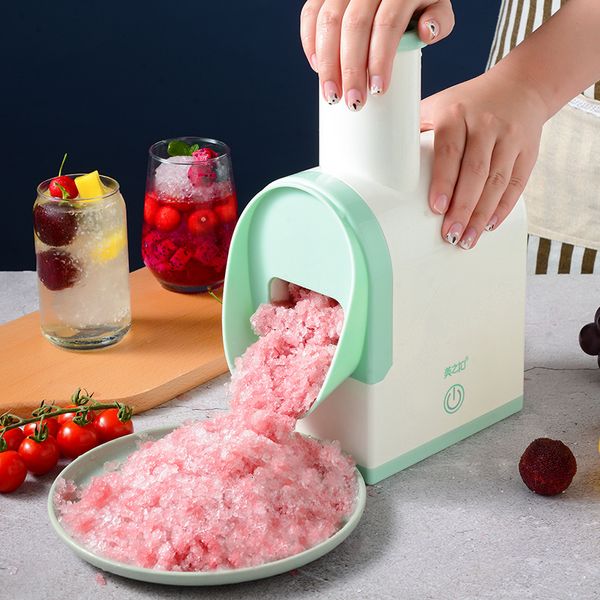 Eiszerkleinerer, Rasierer, kabelloser Elektrorasierer, USB-Ladezerkleinerer, tragbarer Slush-Maker für Zuhause, Schneekegel-Smoothie-Blockherstellungsmaschine 230222