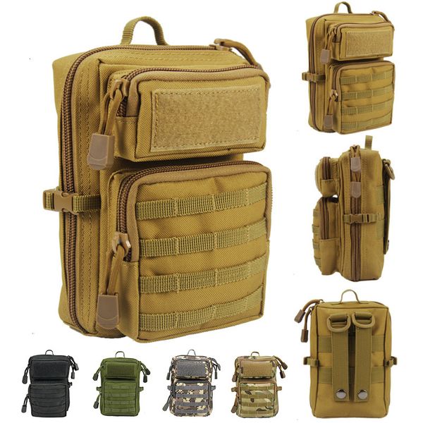 Outdoor-Taschen Multifunktions-taktische Tasche Holster Militär Molle Hüfte Taille Tasche Geldbörse Geldbörse Telefon Fall Camping Wandern Jagd Pack 230222