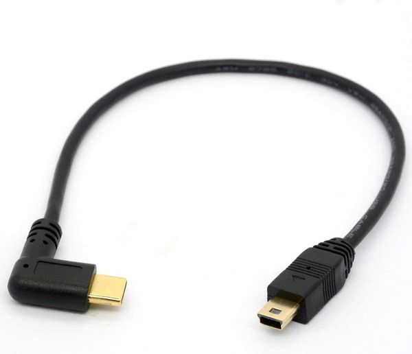 USB Typ C 3.1 Stecker auf Mini USB 5 Pin B Stecker Konverter OTG Adapterkabel Datenkabel für Macbook Mobile 30cm