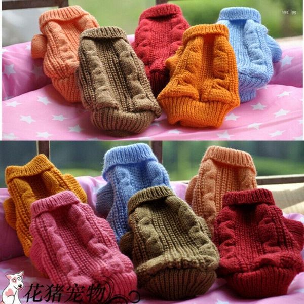 Hundebekleidung Teetasse Yorkie Mantel Katze Kätzchen Kleidung Warmer Pullover Pullover Welpe Strickwaren Winter Haustier XSmall XXXS XXS