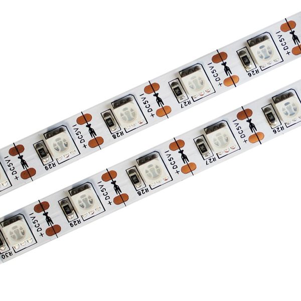 DC 5V Fita de tira LED flex￭vel fita LED SMD5050-60LEDS 1M IP65 String Light sob luzes do gabinete usando para Spa Light Homes Kitchen Oemled