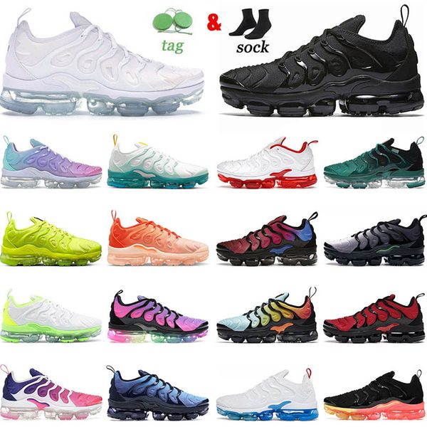 2023 Tn Plus Scarpe da corsa Uomo Donna Tns Bubblegum Yolk Atlanta Nero Royal Cherry Pure Platinum Noble Red Fresh Athletic Sport Scarpe da ginnastica Sneakers