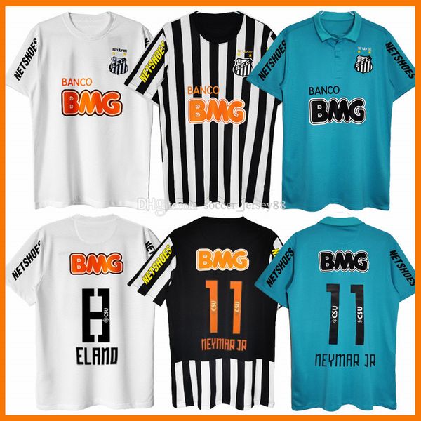 12 13 Santos fc maglie da calcio retrò NEYMAR 2012 2013 Ganso Elano Borges Felipe Anderson vintage classica casa lontano 3a maglia da calcio uniformi maglia