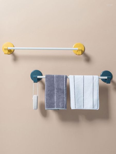 Acessório de banho Conjunto de toalhas montadas na parede sem perfuração com gancho forte com estilos simples prateleira de estilos simples suprimentos de banheiro multiuso