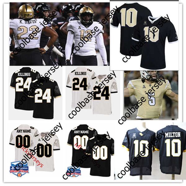 Maglia da calcio cucita NCAA Custom UCF Knights 8 Daunte Culpepper # 6 Brandon Marshall 19 Mike Hughes 5 Blake Bortles 10 McKenzie Milton 24