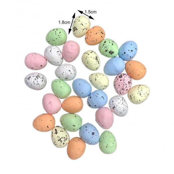 Parti Dekorasyonu 20pcs Festival Paskalya Yumurtaları Deri dostu renkli mat boyalı güvenli mutlu dekor y2302
