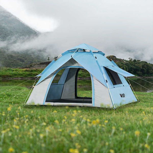 Tende e rifugi Naturehike Blackdog Automatic Tent 3 4 Person Camping Backpacking Onetouch Tent Ultralight Travel Winter Fishing Camping Tent J230223