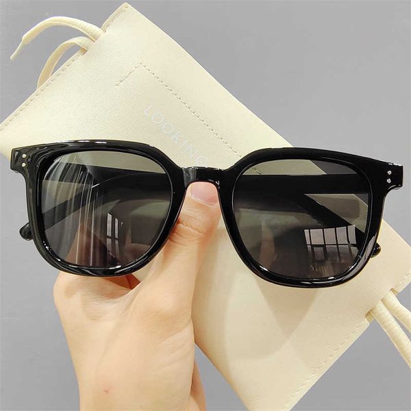 Sonnenbrille Brille Übergroße Vintage Hot Fashion UV400 Brillen Männer Frauen Quadratische Sonnenbrille Neue Sommersport Hochwertige Farbtöne G230214