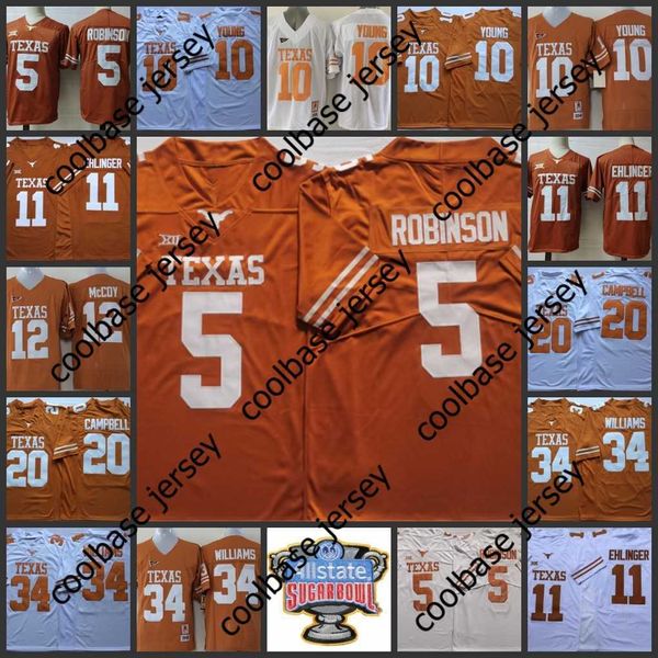 5 Bijan Robinson Jersey 10 Vince Young 11 Sam Ehlinger 12 Colt McCoy 20 Earl Campbell 34 Ricky Williams Brian Orakpo 2022 NCAA Texas