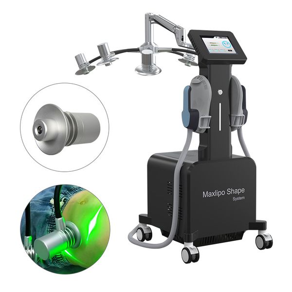 Máquina de beleza 6D Sistema de modelagem de corpo a laser 532nm Comprimento de onda 2 em 1 Redução de gordura Máquina de elevação de melhoramento do músculo muscular