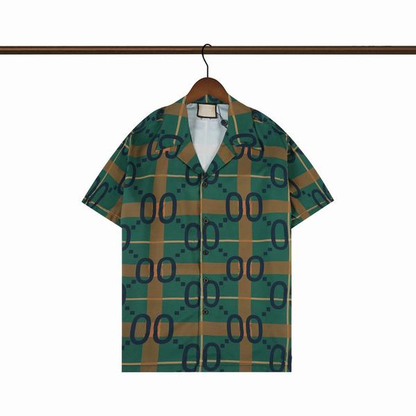 2023 Erkek Tasarımcı Gömlek Yaz Shoort Sleep Casual Gömlek Moda Gevşek Polos Plaj Tarzı Nefes Alabilir Tişörler Tees Giyim