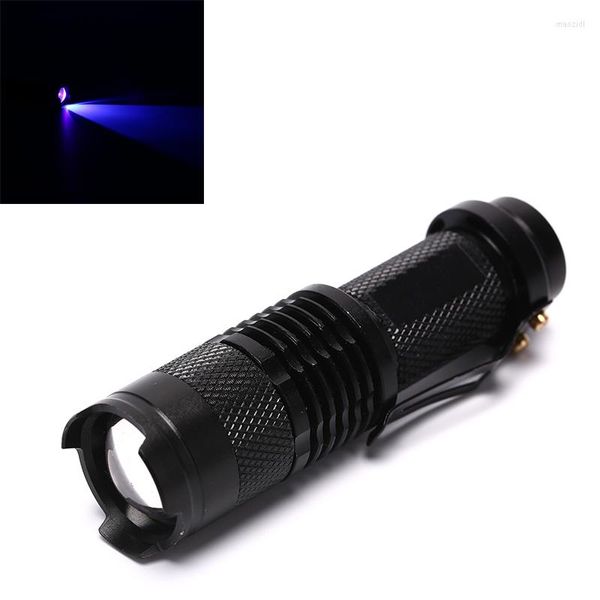 Torce Torce 395/365 NM UV Ultra LED Blacklight Light Inspection Lamp Torcia Batteria