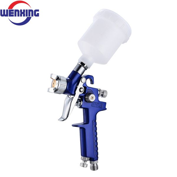 Pistolas de pulverização WENXING 0,8 mm/1,0 mm bico H-2000 profissional HVLP mini aerógrafo para pintura de carro aerógrafo pneumático 230223