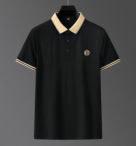 Herren-Polo-T-Shirt, Größe M – 4XL, Sommer, neuer Stil, einfarbig, gerades Revers, kurzärmelig, Business-Mode, tägliches Herren-Poloshirt