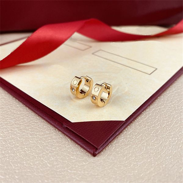 Титановые стальные коренастые золотые серебряные серьги для женской леди модный изысканный изысканный простые модные бриллианты