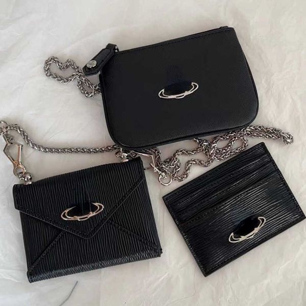 Fashion Ladies Bags Vi Designer Chain Shoulder Card bag Saturn Portafoglio in pelle bovina Borsa a mano Set 3 in 1