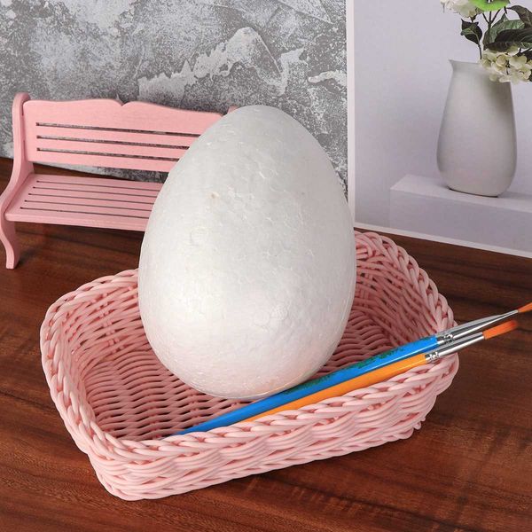 Украшение вечеринки яйца Пасхальные яйца Крафт из пенопласта белые ремесла DIY ручной картины