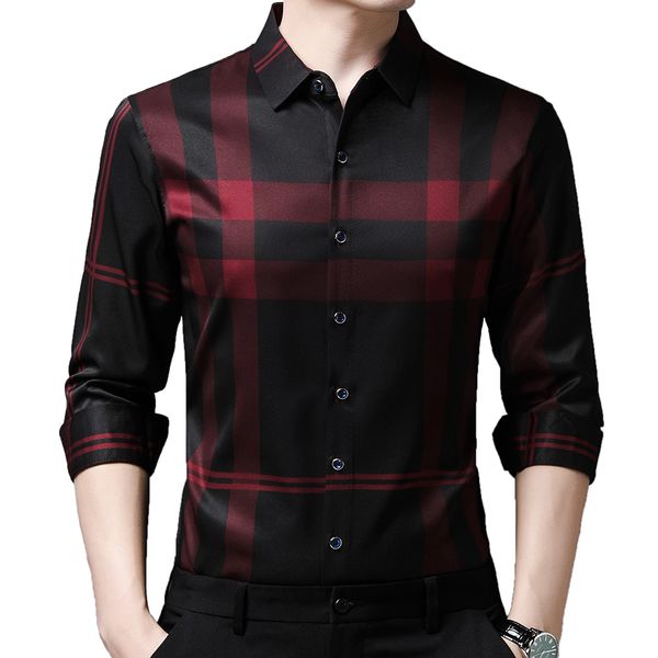 Camicie casual da uomo designer di marca camicie da uomo a righe per uomo abbigliamento camicia a maniche lunghe moda coreana abito di lusso abbigliamento casual jersey 914 230223