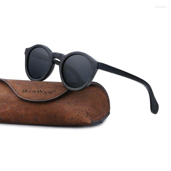Sonnenbrille BerWer Bambusholz Polarisiert Handgemacht Damen Sonnenbrille Herren Gafas Oculos