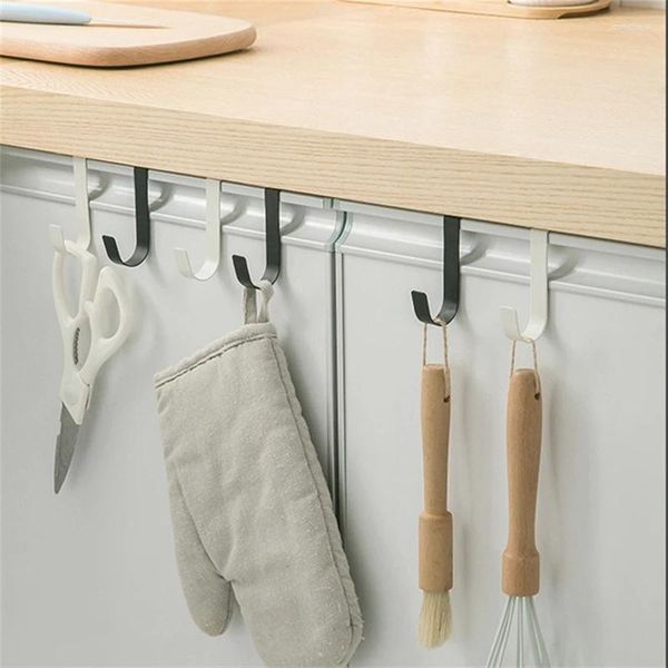 Haken S-förmige Metall Haken Schrank Tür Hanging Rack Gadgets Halter Schreibtisch Regale Küche Utensilien Lagerorganisator Badezimmer Accessori