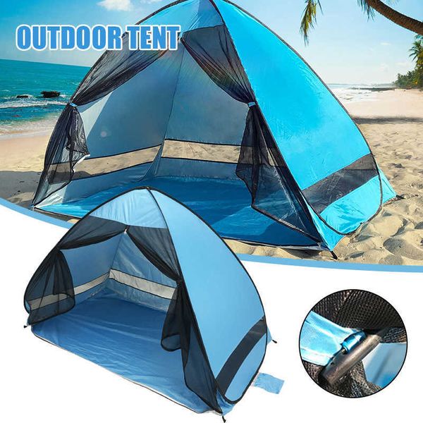 Tende e ripari Tenda pop-up Tenda istantanea automatica Tenda da spiaggia portatile Riparo solare impermeabile Porta anteriore in rete Design J230223