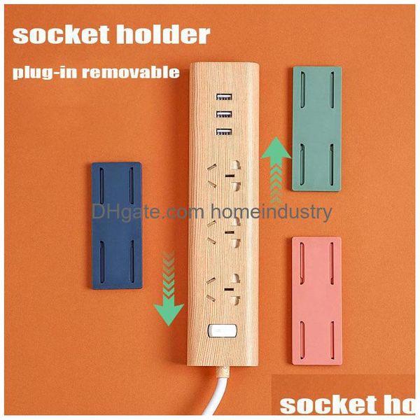 Andere Hausgarten-Auspuffhalter Nahtloser Aufkleber Selbstklebende Wandstanzer-Aufbewahrungsbestellung Plugin-Board-Router-Schnalle Drop-Lieferung Dhgq4