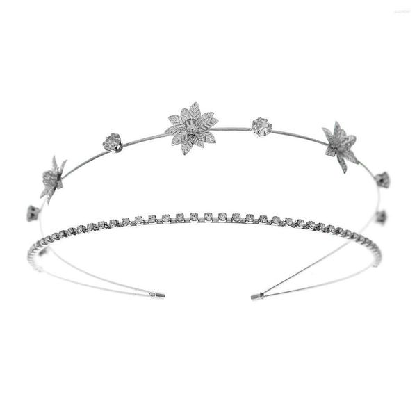 Kopfschmuck Damen-Haarband, hypoallergene Legierung, elegantes Blumen-Haarband für Bankett, Hochzeitskleider, Röcke, SNO88