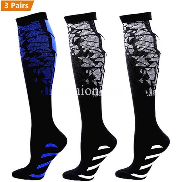 5pc Meias Hosiery 3 pares lote pacote meias de compactação meias de futebol de joelho meias de compressão renúncia masculino esportivo feminino estampas florais de meias z0221