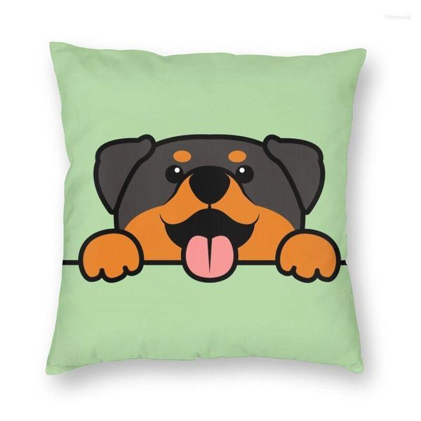 Подушка северная милая обложка Rottweiler для дивана бархатного мультфильма Rorottie Dog Case Decor