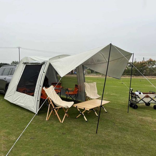 Tende e rifugi per estensione della tenda posteriore estensione rimorchio impermeabile tenda a baldacchino teratura auto per esterno tour barbecue picnic j230223