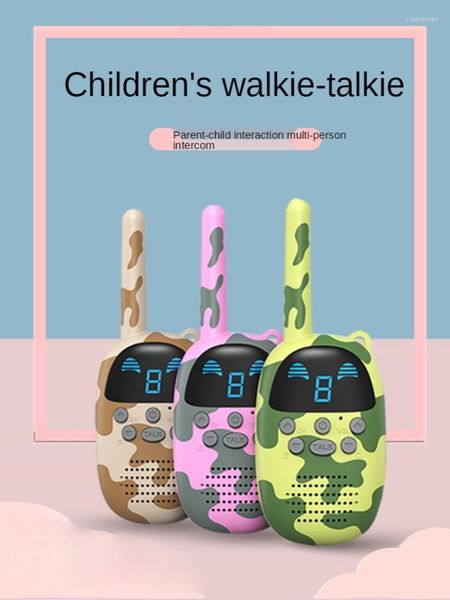 Noel Süslemeleri ZQ Ebeveyn-Çocuk Çocukları Walkie-Talkie Interactive Oyna Küçük Makine Açık Kablosuz Telefon