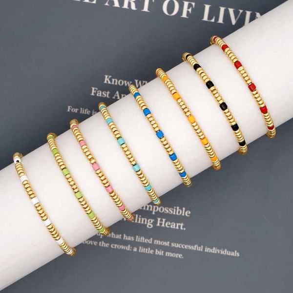 Gliederkette Großhandel Armbänder für Männer Schmuck Zubehör Einfarbig Perlen Armband Frauen Vintage Charms Armband Geschenke Kostenloser Versand G230222