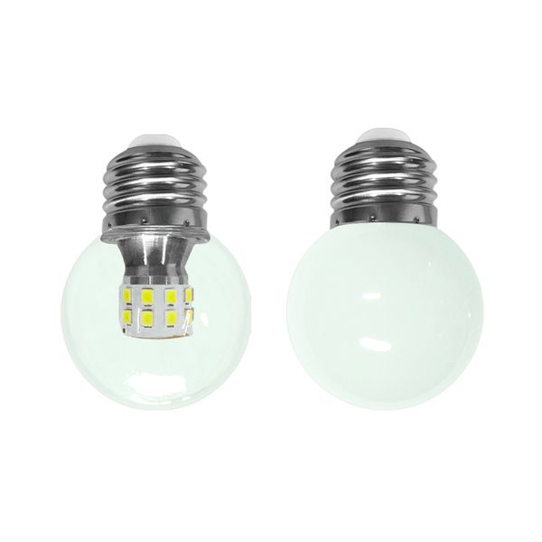 Lâmpadas LED 1W LED G45 2W E26 E27 Branco mole 3000k 3-color-raciable lâmpada de economia de energia 7 watts Pequeno LED iluminação noturna