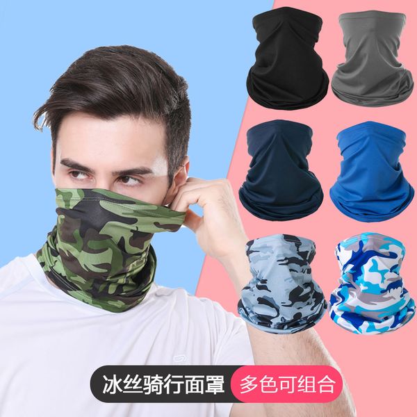 20 Pezzi Protezione Solare UV Copertura Viso Sciarpa Maschera Scaldacollo Bandana Antivento Traspirante