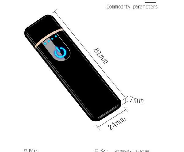 Кальяны USB зарядка легкая ветрозащитная индукция индукция электрическая нагревательная проволока сигарета зажигалка зажигалка