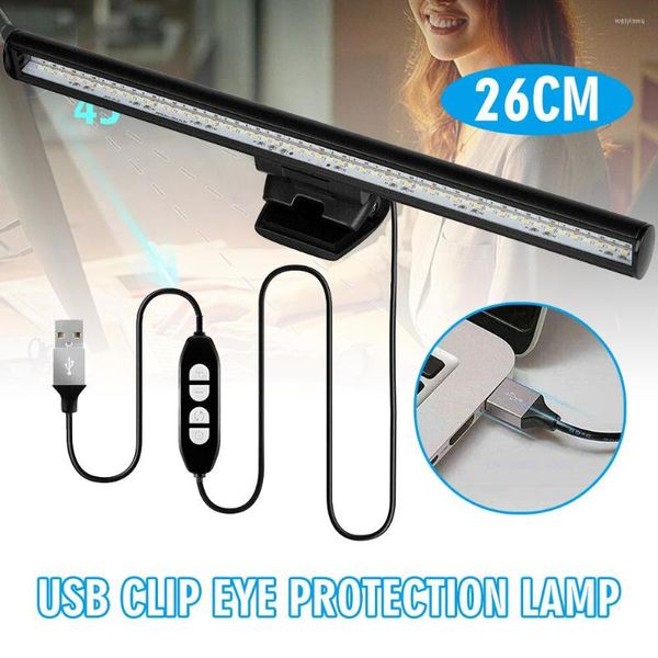 Tischlampen Ankunft USB-Clip-on-Computermonitor-Lichtleiste Tragbare einstellbare Helligkeit LED-Augenpflege-Leselampe