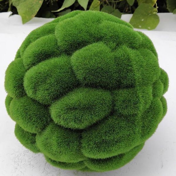 Flores decorativas grinaldas de 12/15 cm de musgo artificial aquário visto planta tanque de peixes nano ornamento