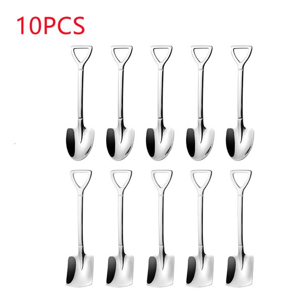 Кофе Scoops 10pcs чайная ложка Симпатичная десертная форма Shovel Form