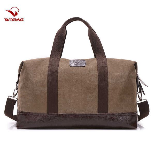 Duffel Bags Sacos de lona vintage para homens viagens para bagagem de mão Bagas de fim de semana Sacos noturnos Big Bag de armazenamento ao ar livre Bag de grande capacidade 230223