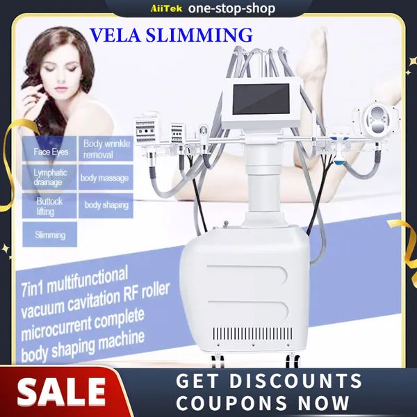 Vela Roller Ultraschall Kavitationsmaschine Fettentfernung Körperform Lipo Laser RF Hautstraffung Facelifting Maschine