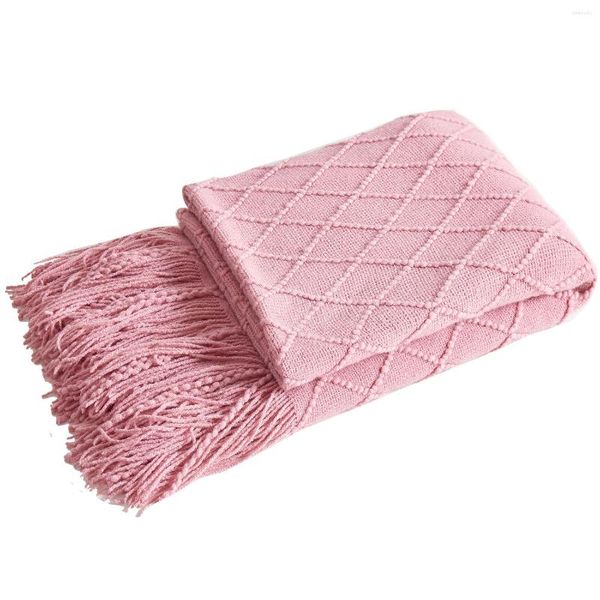 Cobertores Bergo de rosca de malha nórdica na cama Take Towel Tapeçaria Yoga
