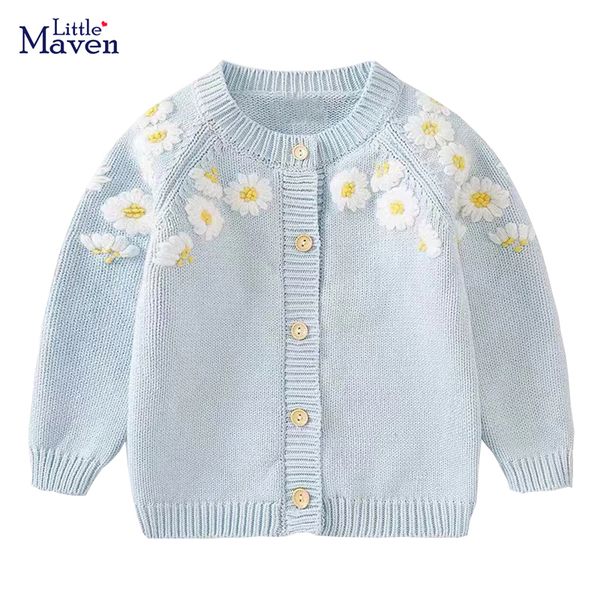 Cardigan Little Maven Baby Girls Sweater Lovely Blue Blue Casual Casual