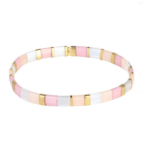 Очаровательные браслеты келич женщин Tila Pink Beads Браслет браслет ручной дружба для рода подарок мужчина для модных аксессуаров для модных украшений