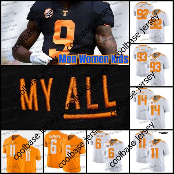 Voluntários da NCAA Tennessee Alvin Kamara Jersey 5 Hendon Hooker Peyton Manning Eric Berry 2 Jabari Small Reggie Jalin Hyatt Jaylen Wright