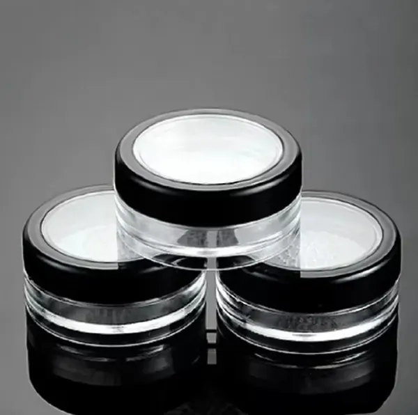 Top vazio de pó de face solta pó Busher Puff Case Box Makeup Jars Cosméticos Recipientes com tampas de peneiramento 10g 10ml