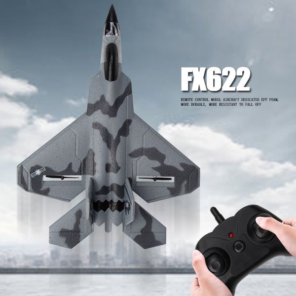 Электрический/RC самолет 2.4G планер RC Дрон F22 SU35 Самолет с фиксированным крылом Ручной метательный пенопластовый дрон Электрический пульт дистанционного управления Открытый RC Самолет Игрушки для мальчиков 230223