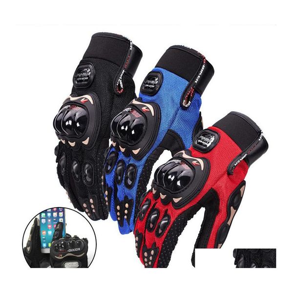 auto dvr Guanti da moto Probiker Uomo Indossabile Guanti Motocross Fl Dito protettivo Drop Delivery Cellulari Moto Accessori Dhsup