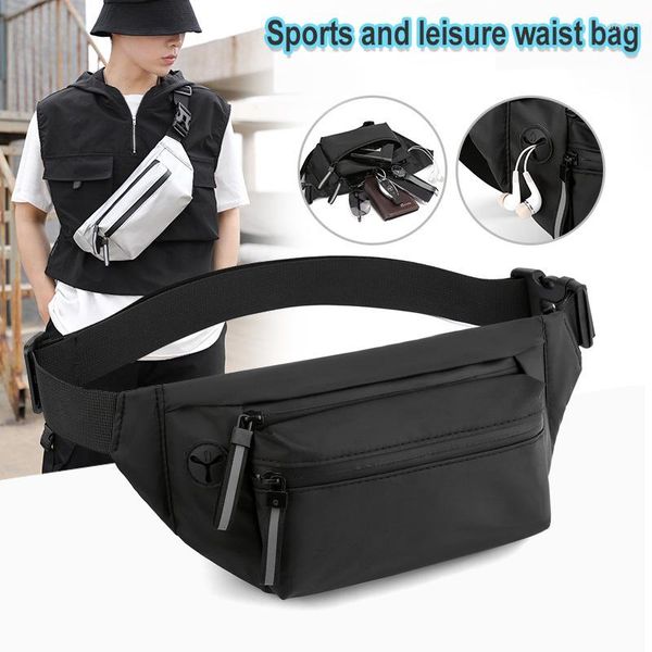 Duffel Bags Taist Pack Bag Fanny For Menwomen Hip Bum с регулируемым ремешком и Джеком для наушников на открытом воздухе тренировки D88