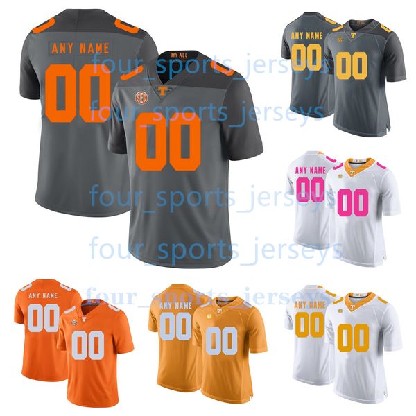 Benutzerdefinierte NCAA College Tennessee Volunteers Fußballtrikots Garland Green Harrison Helsdon Jenkins Josephs Lewis McNeill Pearce Jr. Phillips Simmons Smith Terry