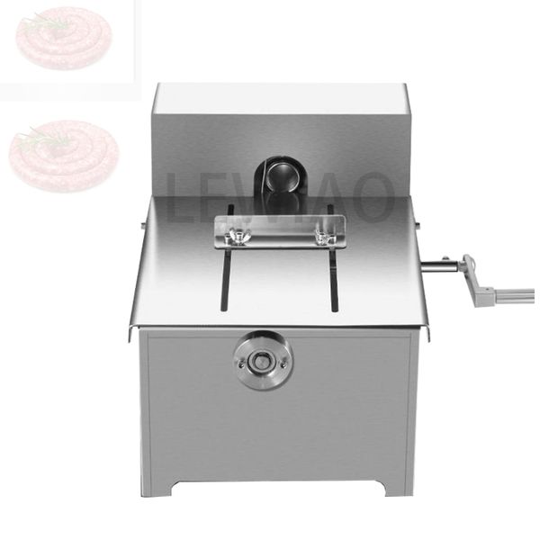 Máquina manual de atar salsichas de aço inoxidável Máquina de encadernação de salsichas de mesa pequena